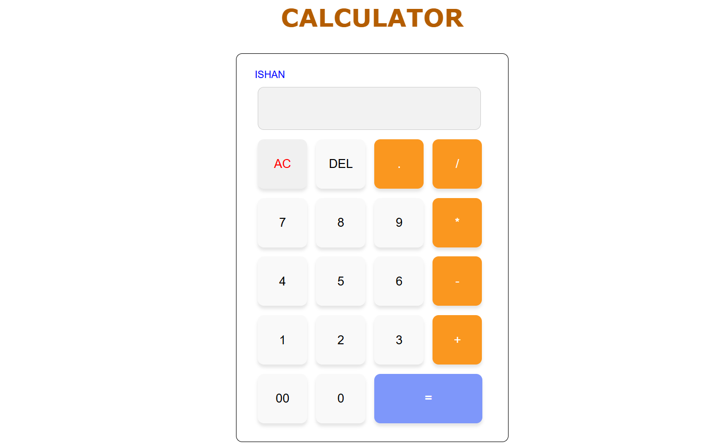 Calculator Project